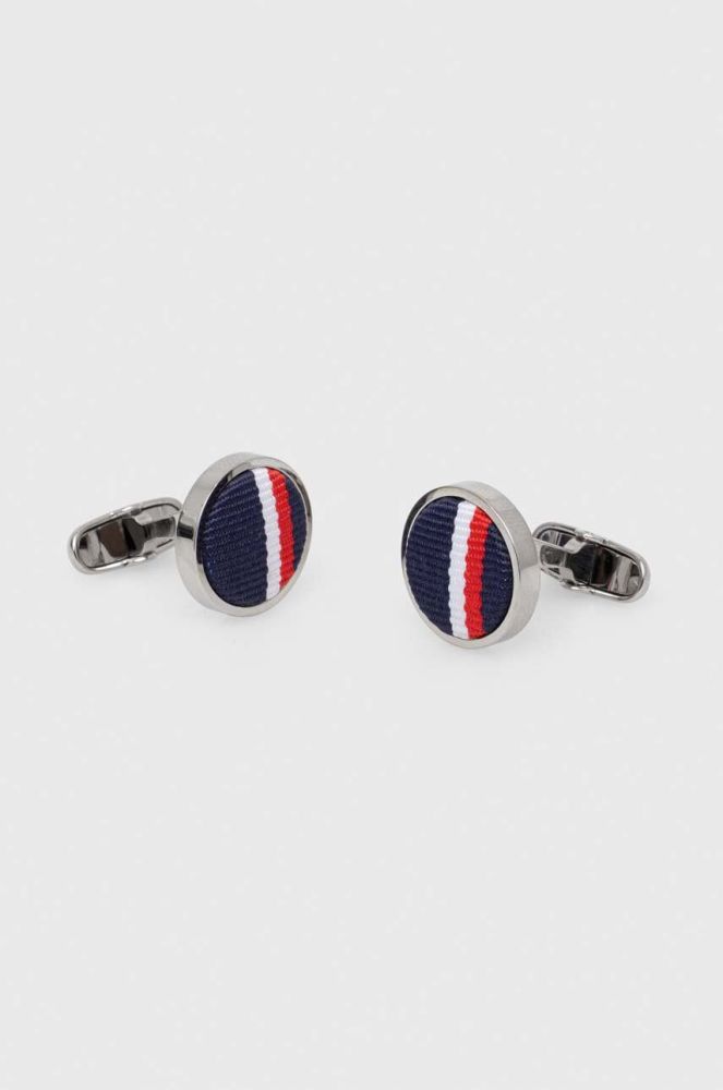 Запонки для манжетів Tommy Hilfiger чоловічі колір срібний (3374493)