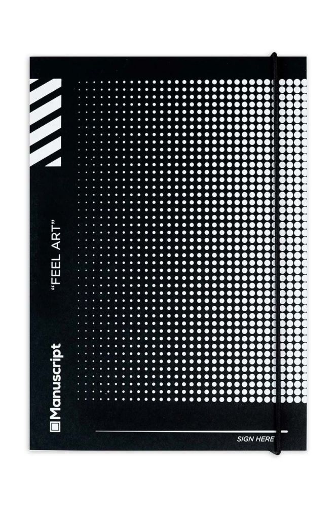 Блокнот Manuscript Off-black Dot Plus колір барвистий