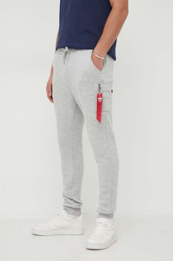 Спортивні штани Alpha Industries NASA Cargo Sweat Jogger колір сірий 118369.17-grey