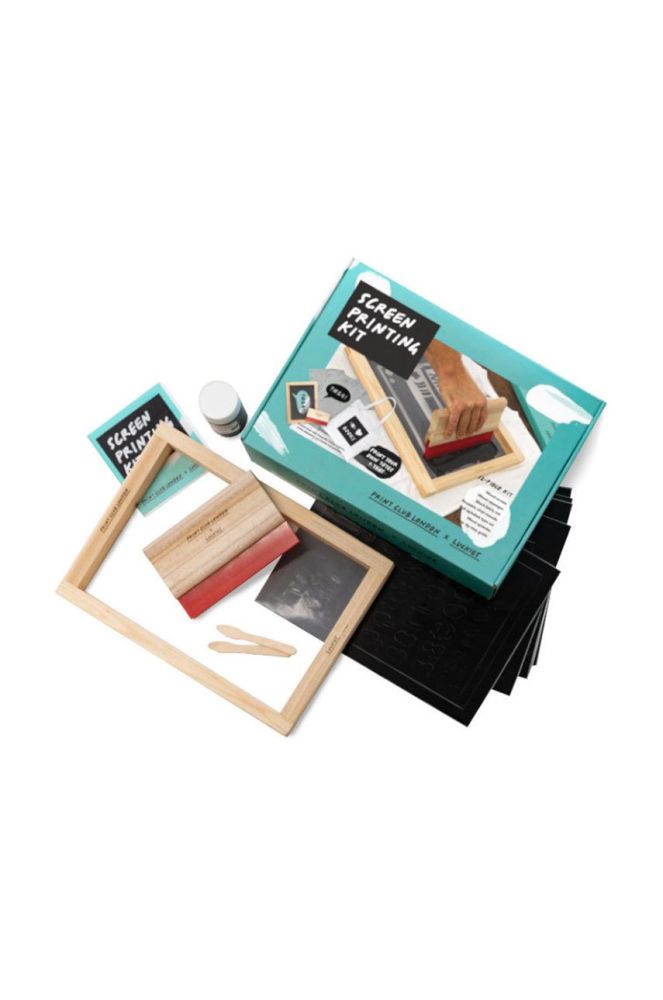 Luckies of London набір для трафаретного друку Screen Printing Kit колір барвистий