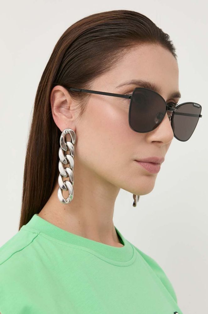 Сонцезахисні окуляри Balenciaga BB0278S жіночі колір чорний