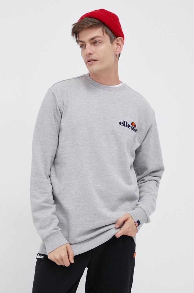 Кофта Ellesse чоловіча колір сірий з аплікацією SHS08784-011
