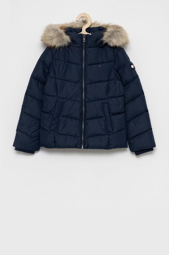 Дитяча пухова куртка Tommy Hilfiger колір синій (1673806)