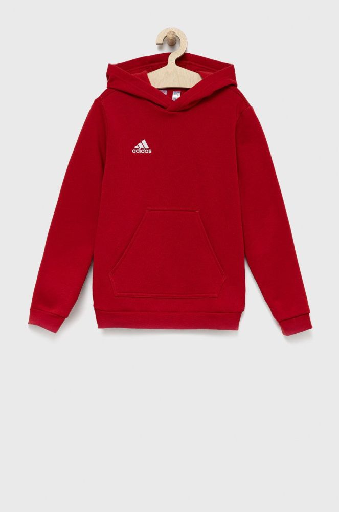Дитяча кофта adidas Performance H57566 колір червоний однотонна