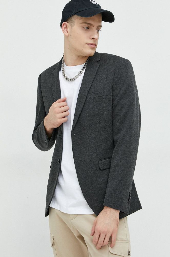 Піджак Premium by Jack&Jones Winter чоловіча колір сірий