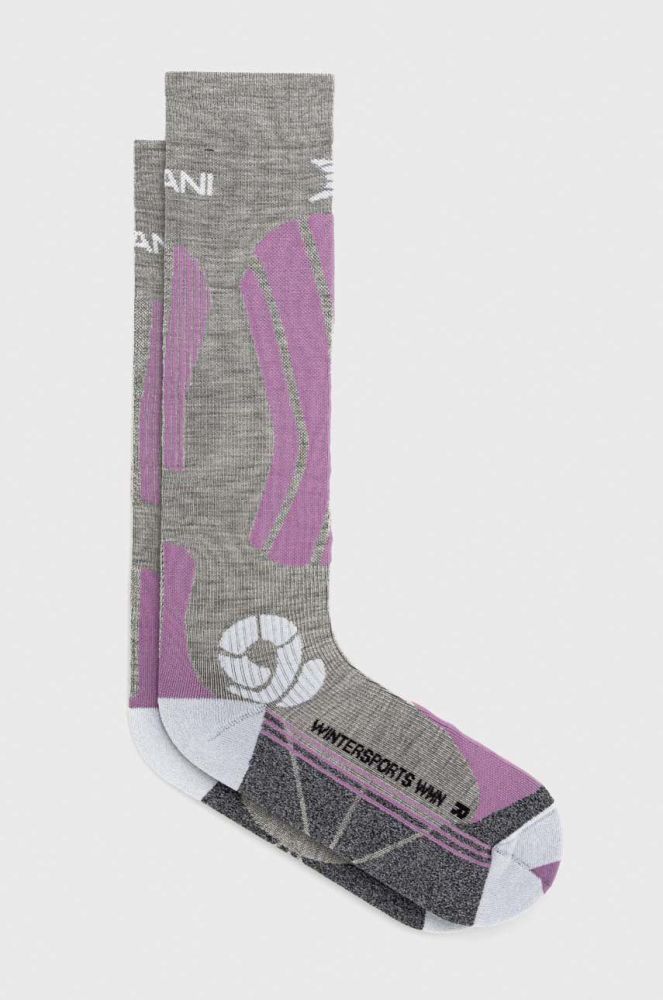 Лижні шкарпетки X-Socks Apani 4.0 Wintersport колір сірий