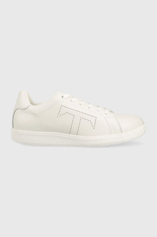 Шкіряні кросівки Trussardi Perldot колір білий 79A00813 9Y099998