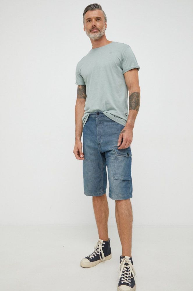 Джинсові шорти G-Star Raw чоловічі колір блакитний (2452983)