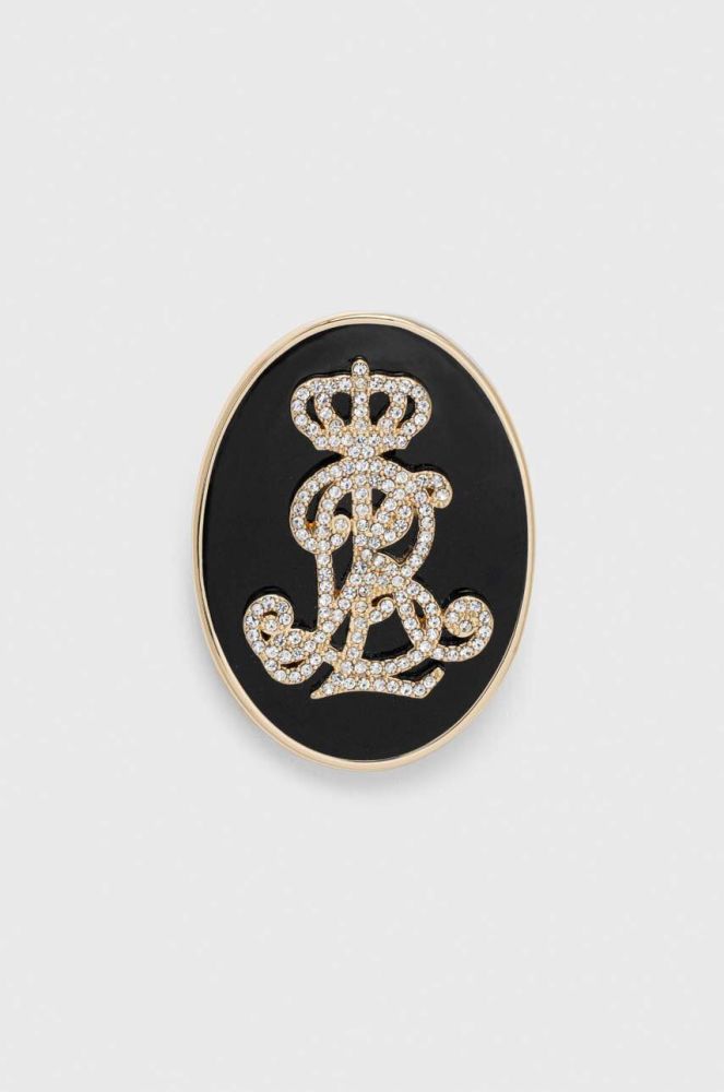 Брошка Lauren Ralph Lauren колір чорний (3688127)