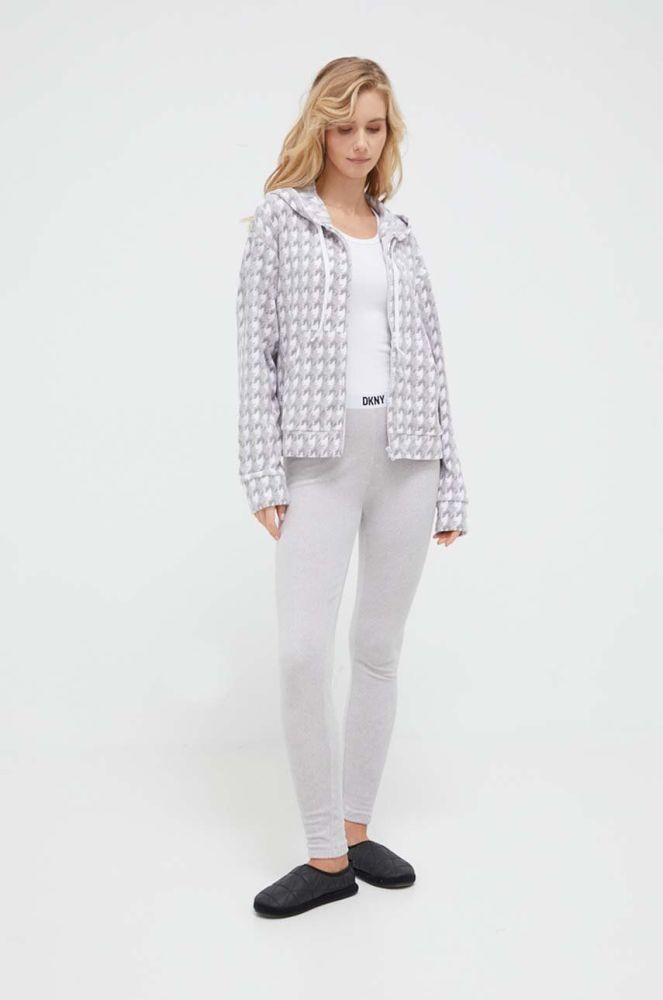 Піжама Dkny жіноча колір сірий (3469903)