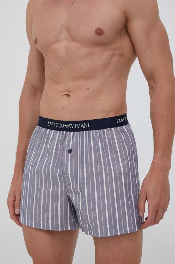 Боксери Emporio Armani Underwear чоловічі колір блакитний