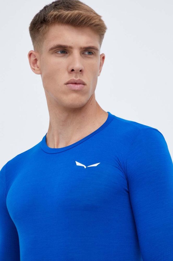 Функціональний лонгслів Salewa Zebru Fresh колір синій