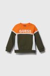 Дитяча бавовняна кофта Guess колір чорний візерунок (3527230)