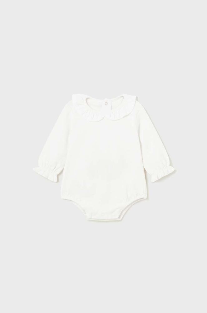 Дитяче бавовняне боді Mayoral Newborn Gift box колір білий (3444594)