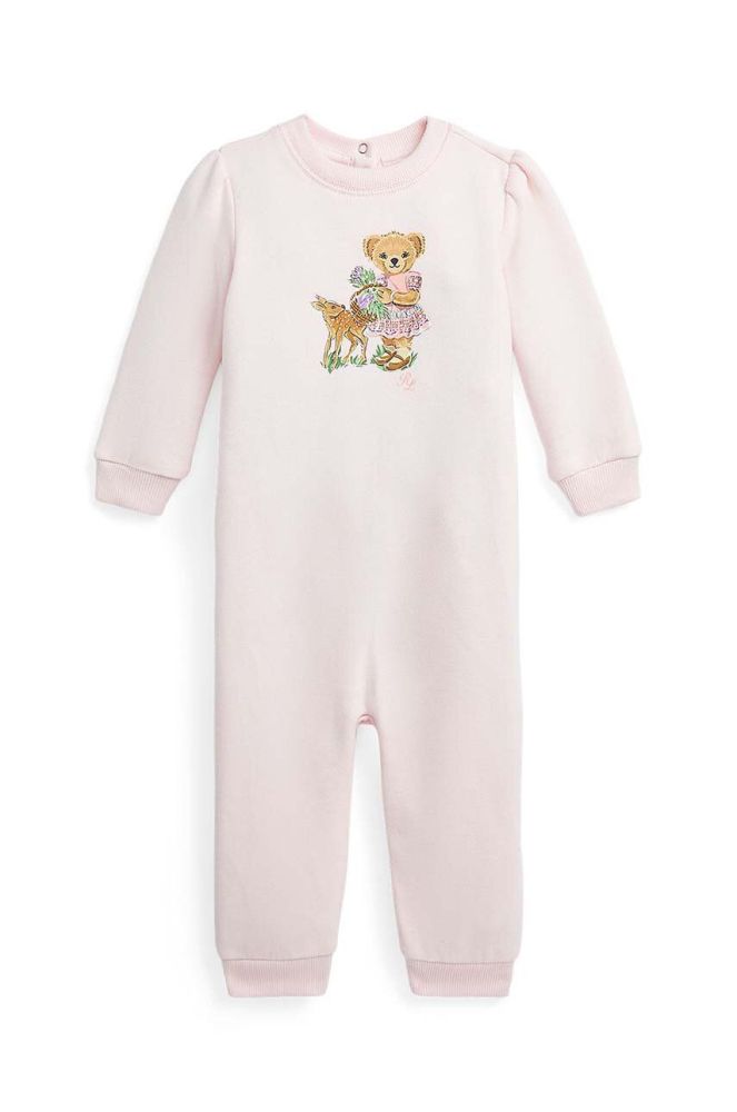 Дитячі повзунки Polo Ralph Lauren колір рожевий (3441726)