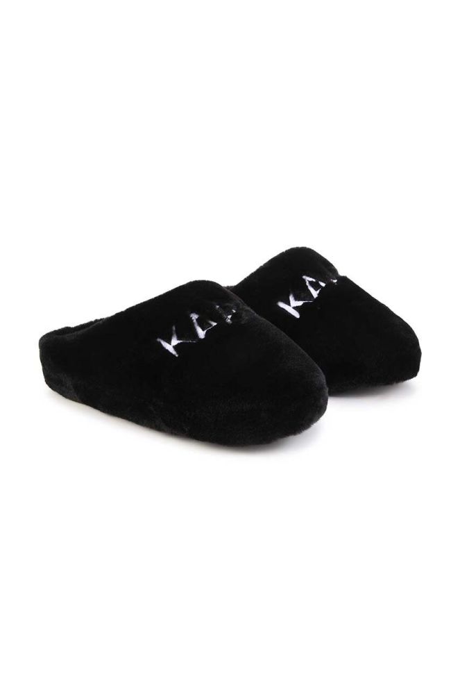Дитячі тапочки Karl Lagerfeld колір чорний (3420108)