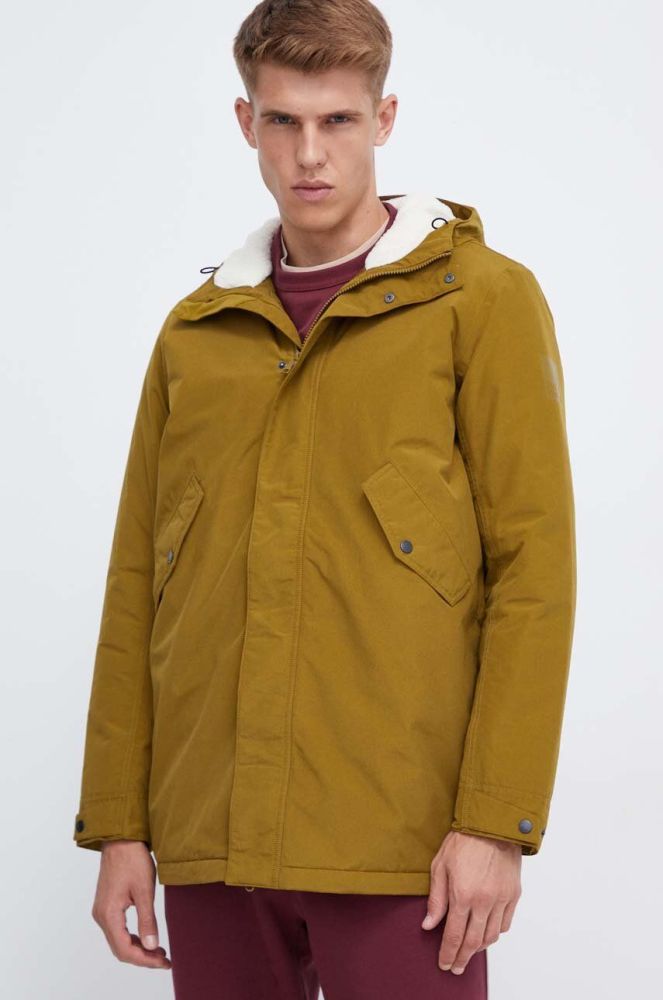 Парка Jack Wolfskin чоловіча колір зелений перехідна