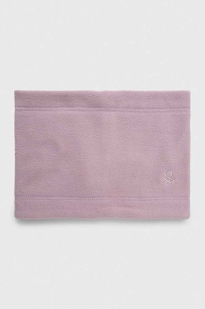 Дитячий снуд United Colors of Benetton колір фіолетовий однотонний (3653831)