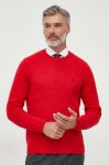 Вовняний светр Polo Ralph Lauren чоловічий колір червоний (3615166)