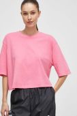 Бавовняна футболка adidas колір рожевий (3572552)