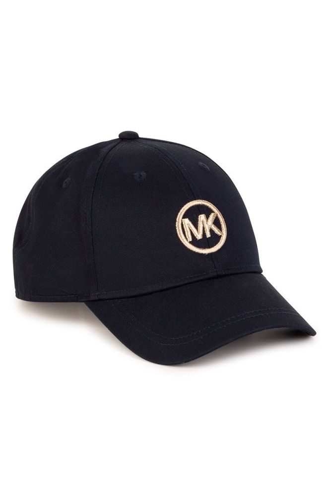 Дитяча кепка Michael Kors колір синій з аплікацією