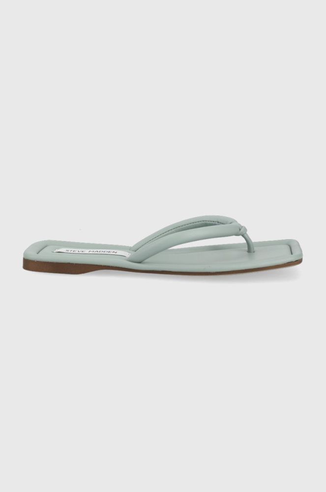 В'єтнамки Steve Madden Zahra жіночі колір бірюзовий на плоскому ходу