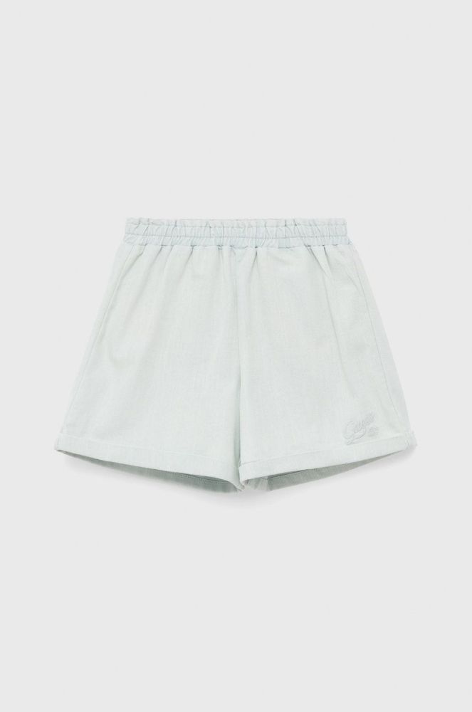Дитячі шорти Guess однотонні колір блакитний (2066005)