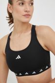 Спортивний бюстгальтер adidas Performance Powerreact колір чорний