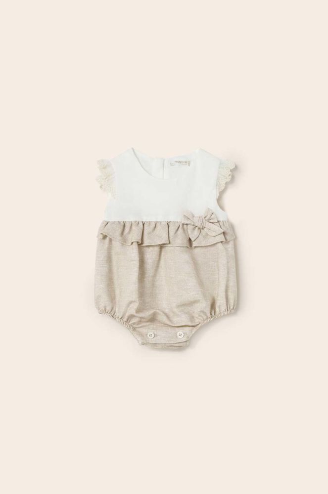 Комбінезон для немовлят Mayoral Newborn колір бежевий (2953793)