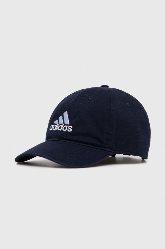 Кепка adidas Performance колір синій з принтом