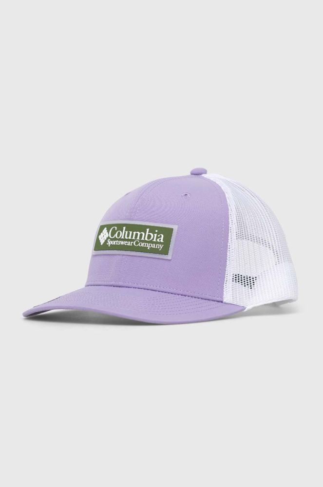 Кепка Columbia колір фіолетовий з аплікацією 2032011-271