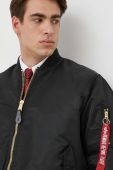 Куртка-бомбер Alpha Industries чоловічий колір чорний зимова 100101.03-Black