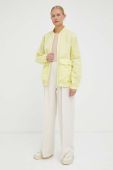 Дощовик Rains 18960 Bomber Jacket колір жовтий перехідна