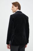 Бавовняний піджак BOSS колір чорний