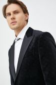 Бавовняний піджак BOSS колір чорний