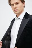 Бавовняний піджак BOSS колір чорний