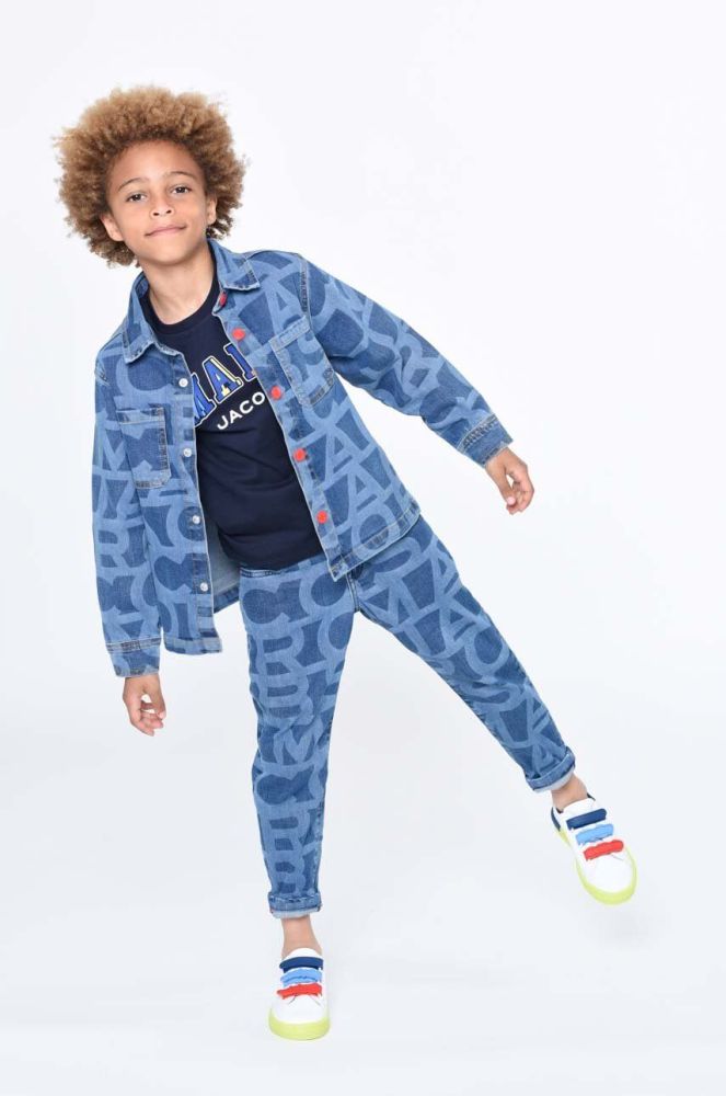 Дитячі шкіряні кросівки Marc Jacobs колір білий (3202804)