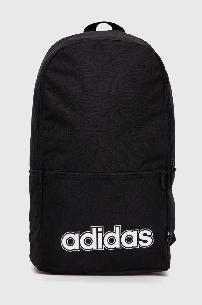 Рюкзак adidas колір чорний великий з принтом (3039657)