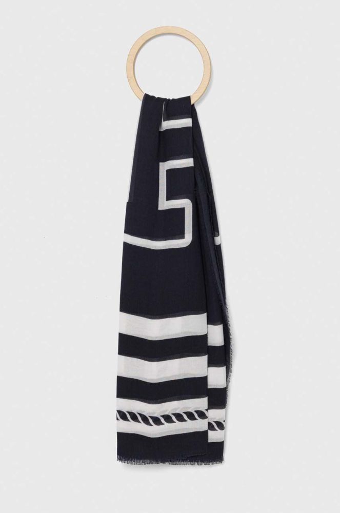 Хустка Tommy Hilfiger жіноча колір синій візерунок (3099244)