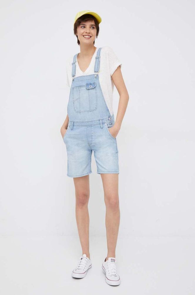 Джинсовий комбінезон Pepe Jeans Abby Fabby колір блакитний