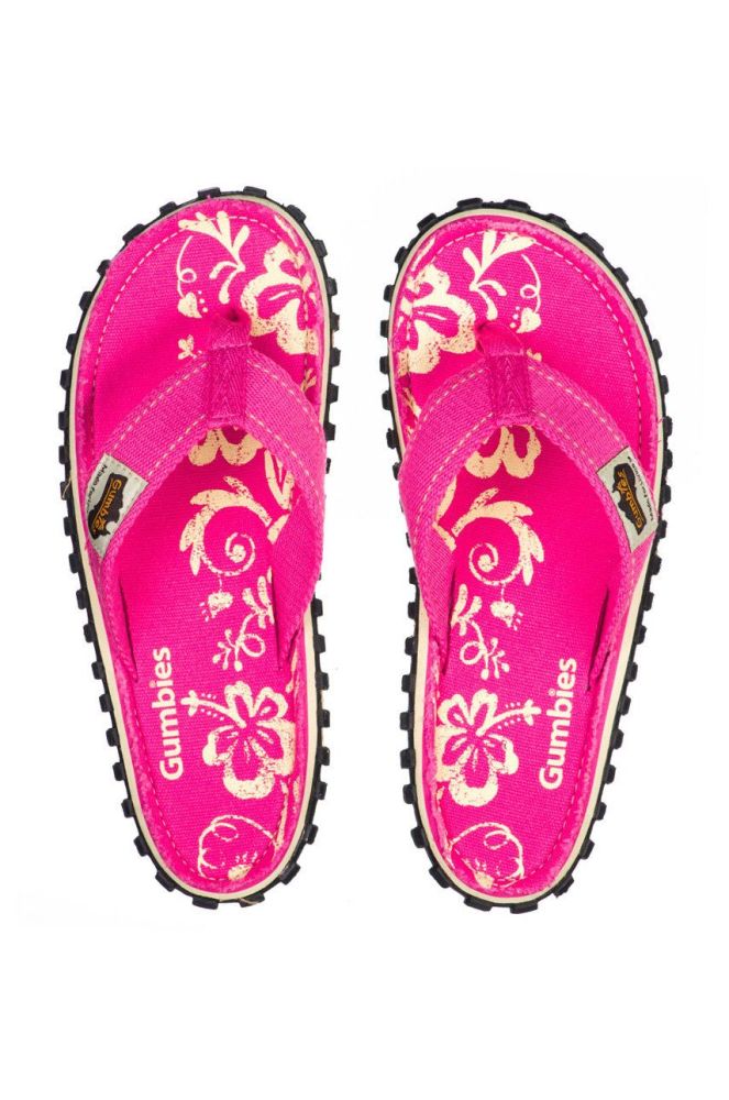Gumbies - В'єтнамки Islander Pink Hibiscu колір рожевий