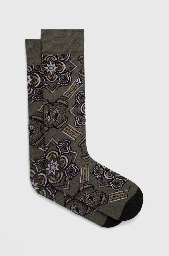 Шкарпетки Volcom чоловічі колір зелений (3599145)